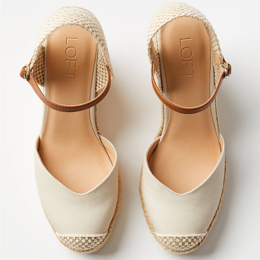 Loft espadrille wedges.  Size 9.  Never worn - Picture 3 of 10